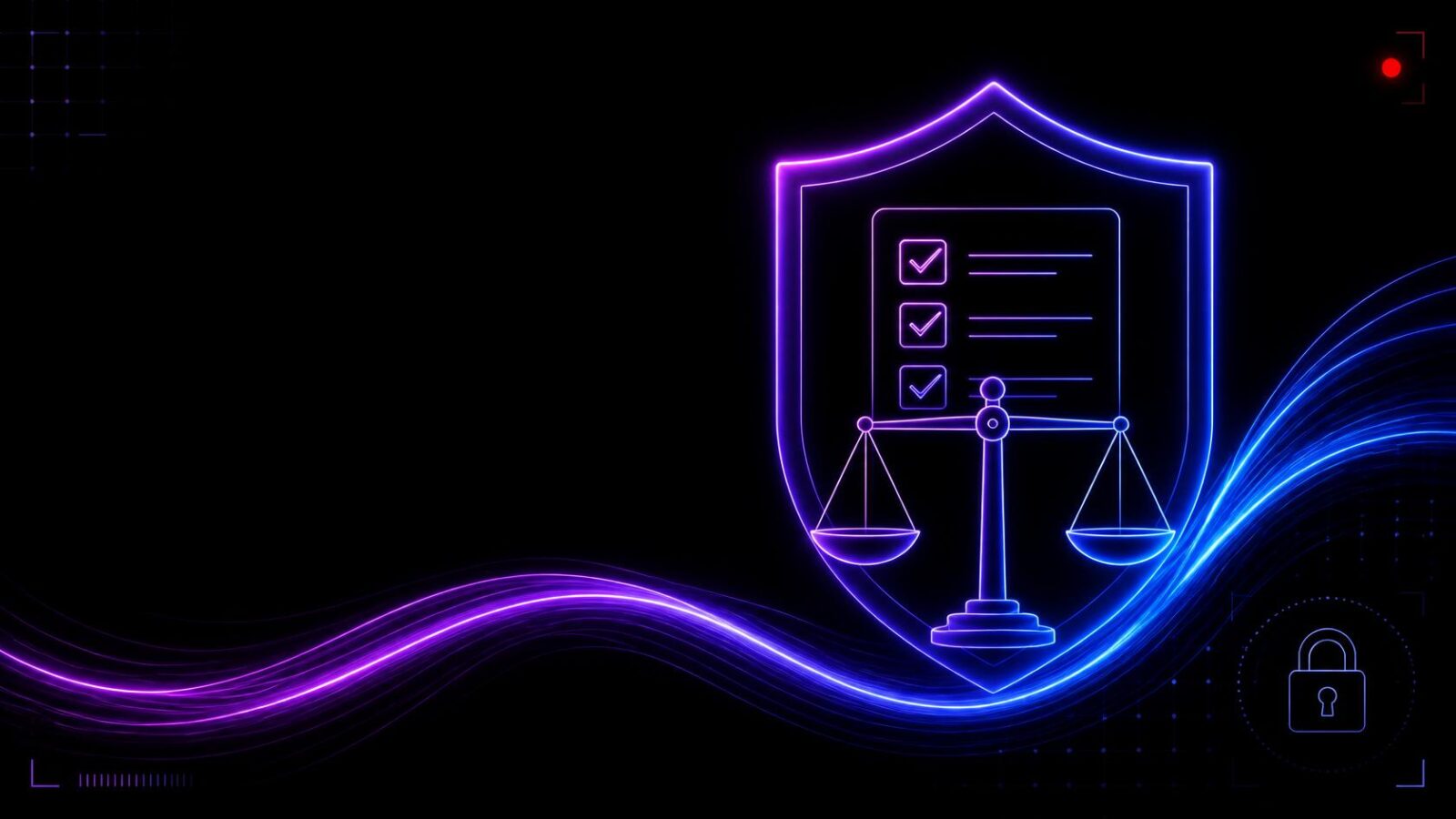 Simboli di conformità normativa per AI Act e GDPR