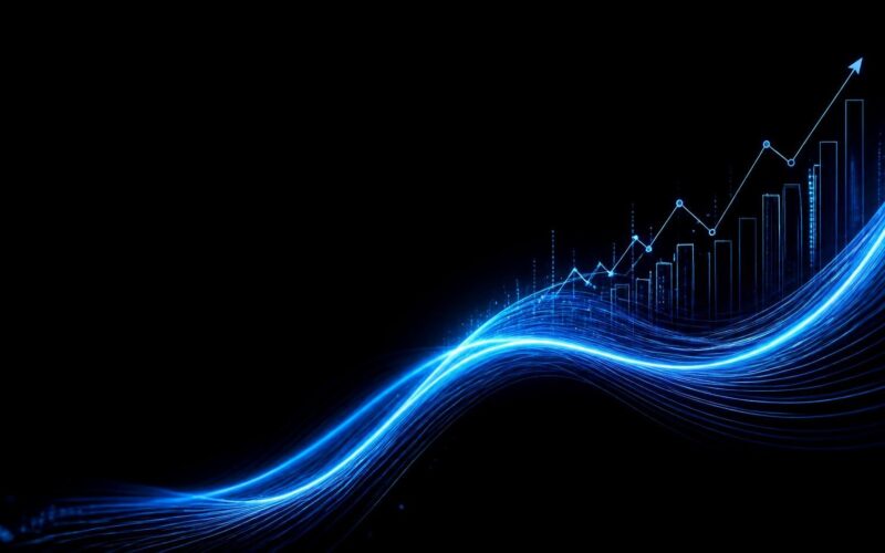 Dashboard di business intelligence con grafici e KPI aziendali in tempo reale
